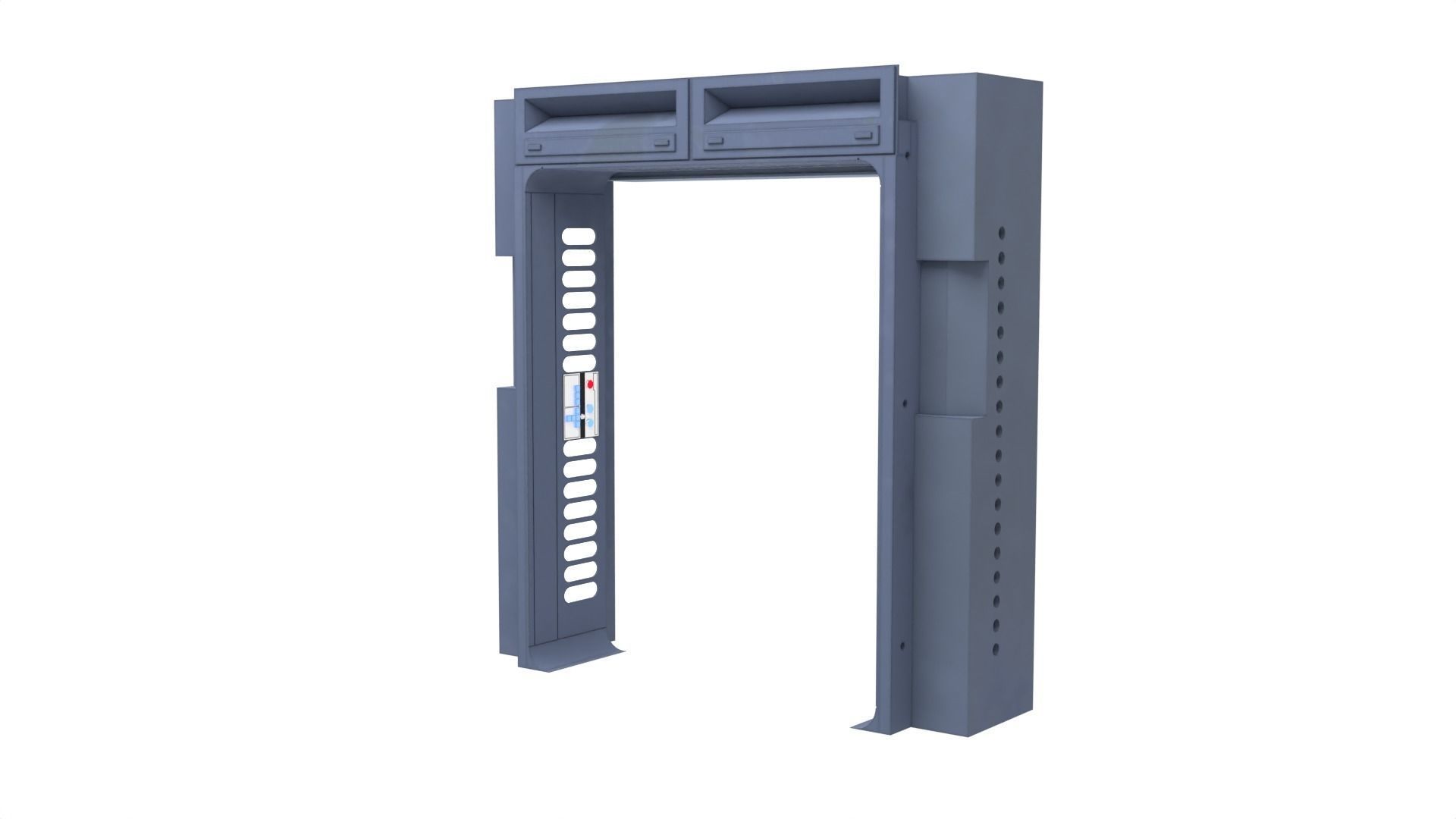 Death Star Hallway Door 1-12 scale Blackseries 3D print model_11