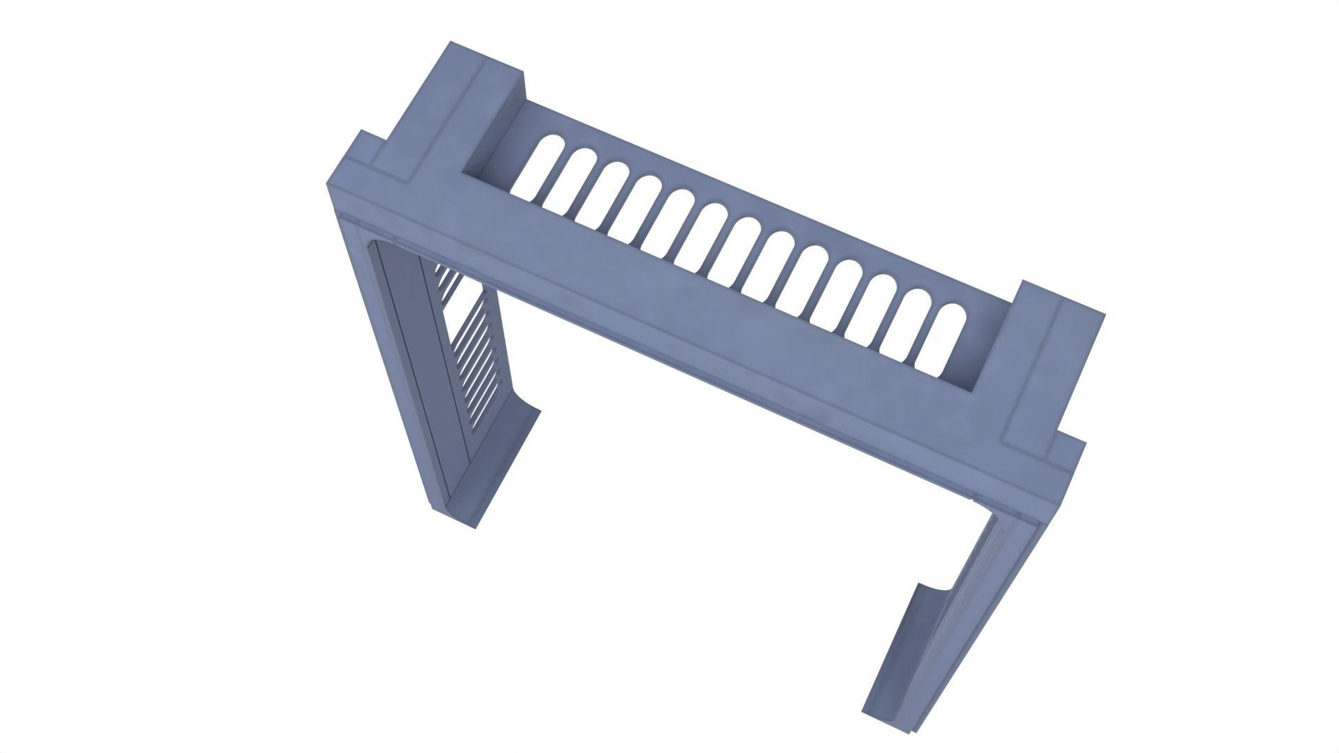 Death Star Hallway Door 1-12 scale Blackseries 3D print model_31