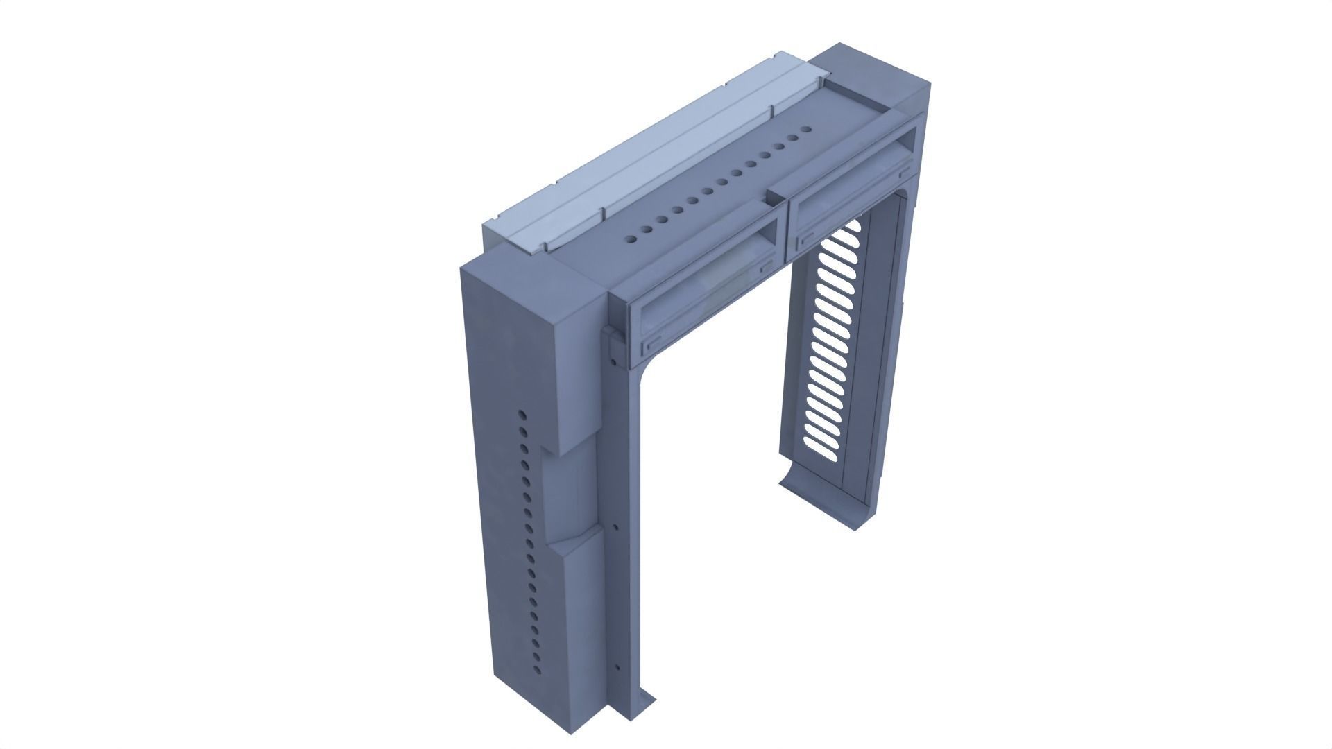 Death Star Hallway Door 1-18 scale Kenner Hasbro 3D print model_19