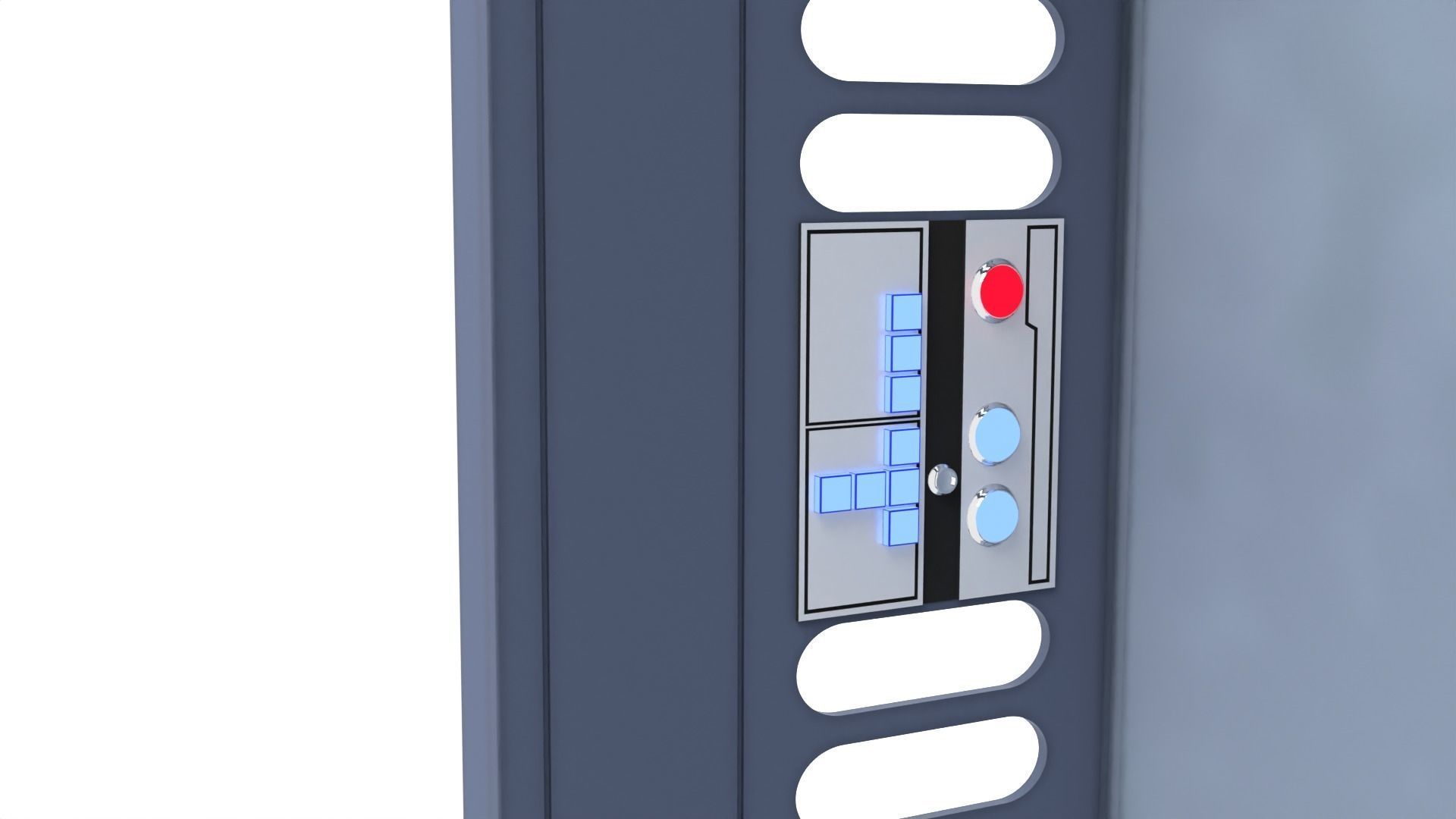 Death Star Hallway Door 1-18 scale Kenner Hasbro 3D print model_5