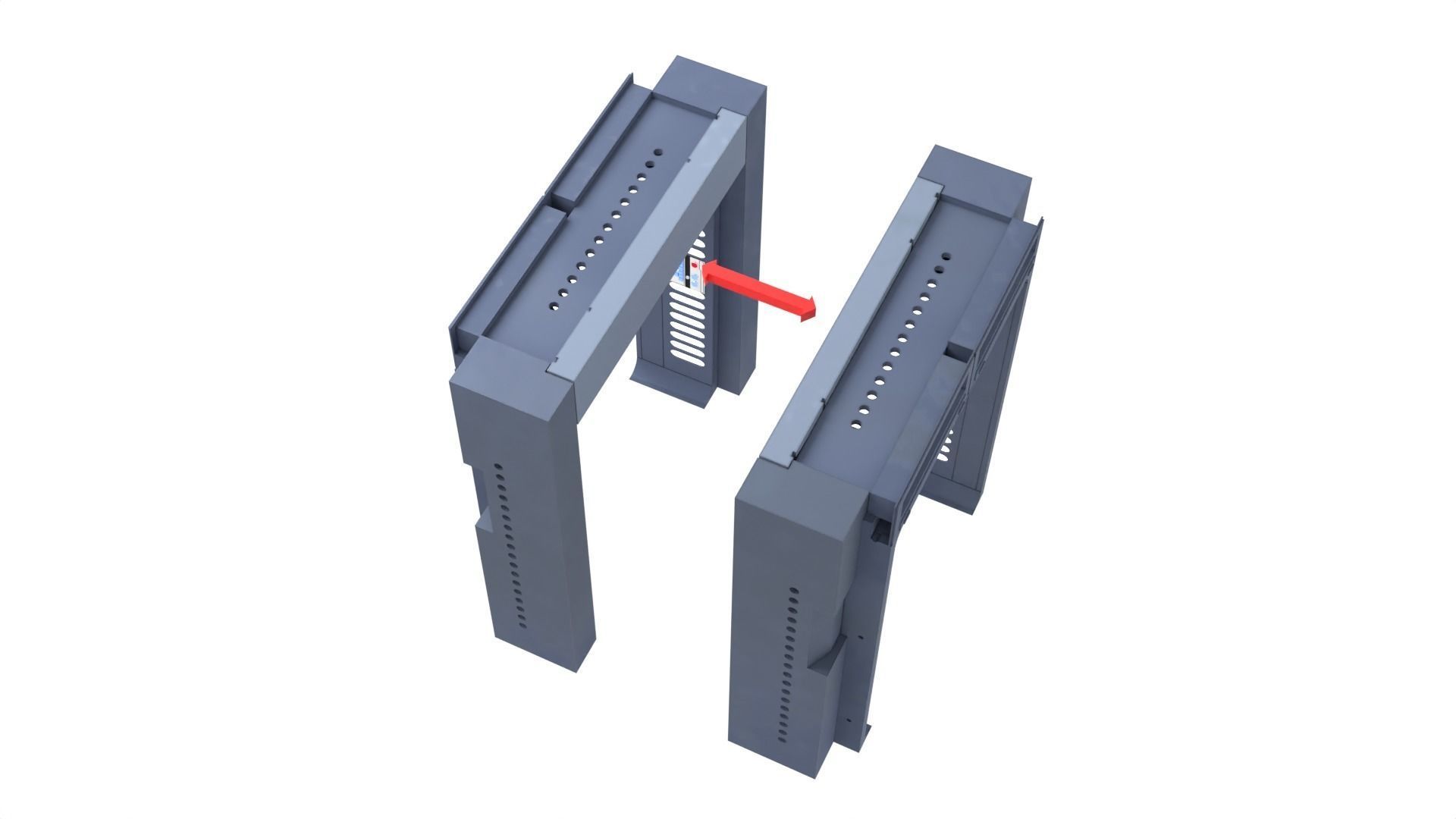 Death Star Hallway Door 1-18 scale Kenner Hasbro 3D print model_26