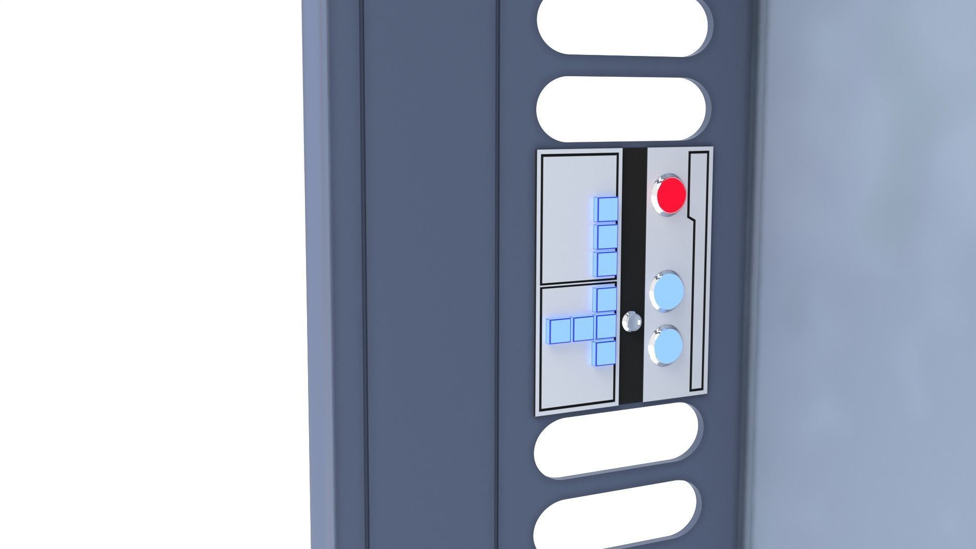 Death Star Hallway Door 1-18 scale Kenner Hasbro 3D print model_11