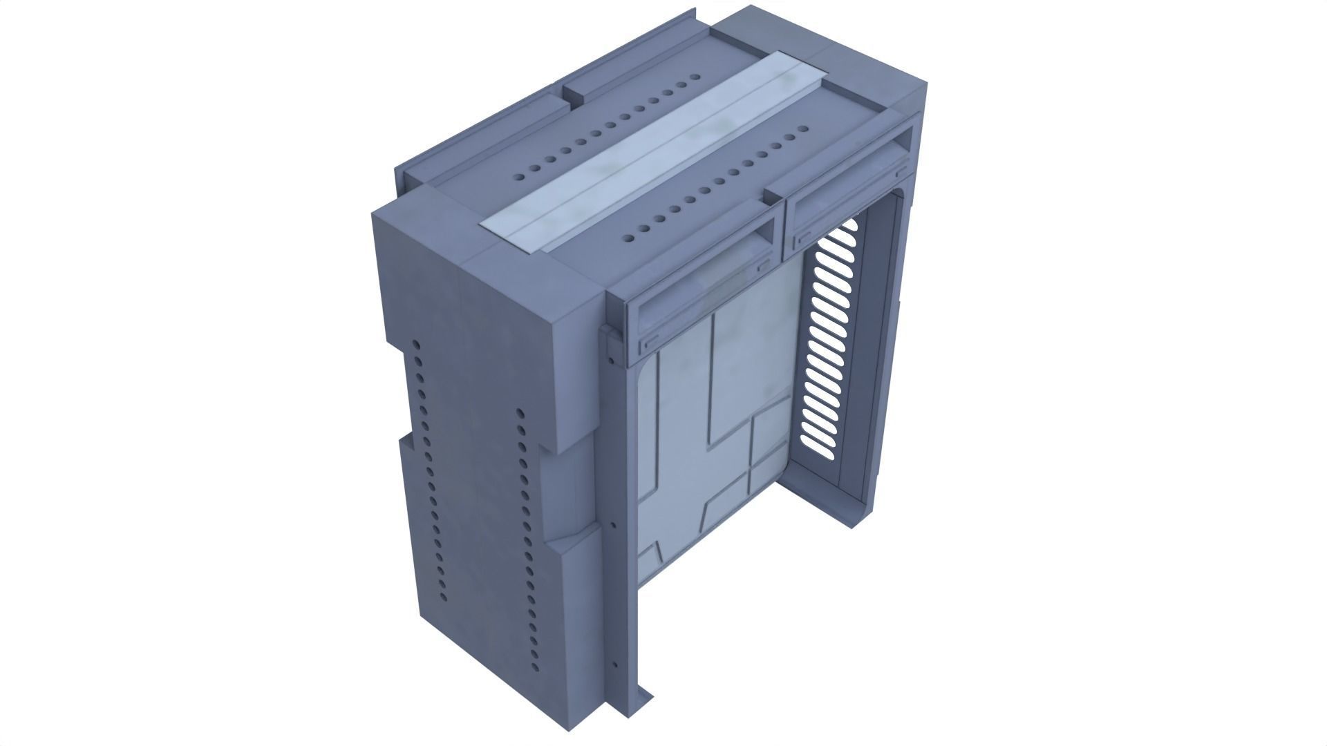 Death Star Hallway Door 1-18 scale Kenner Hasbro 3D print model_8