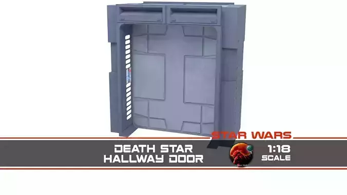 Death Star Hallway Door 1-18 scale Kenner Hasbro 3D print model