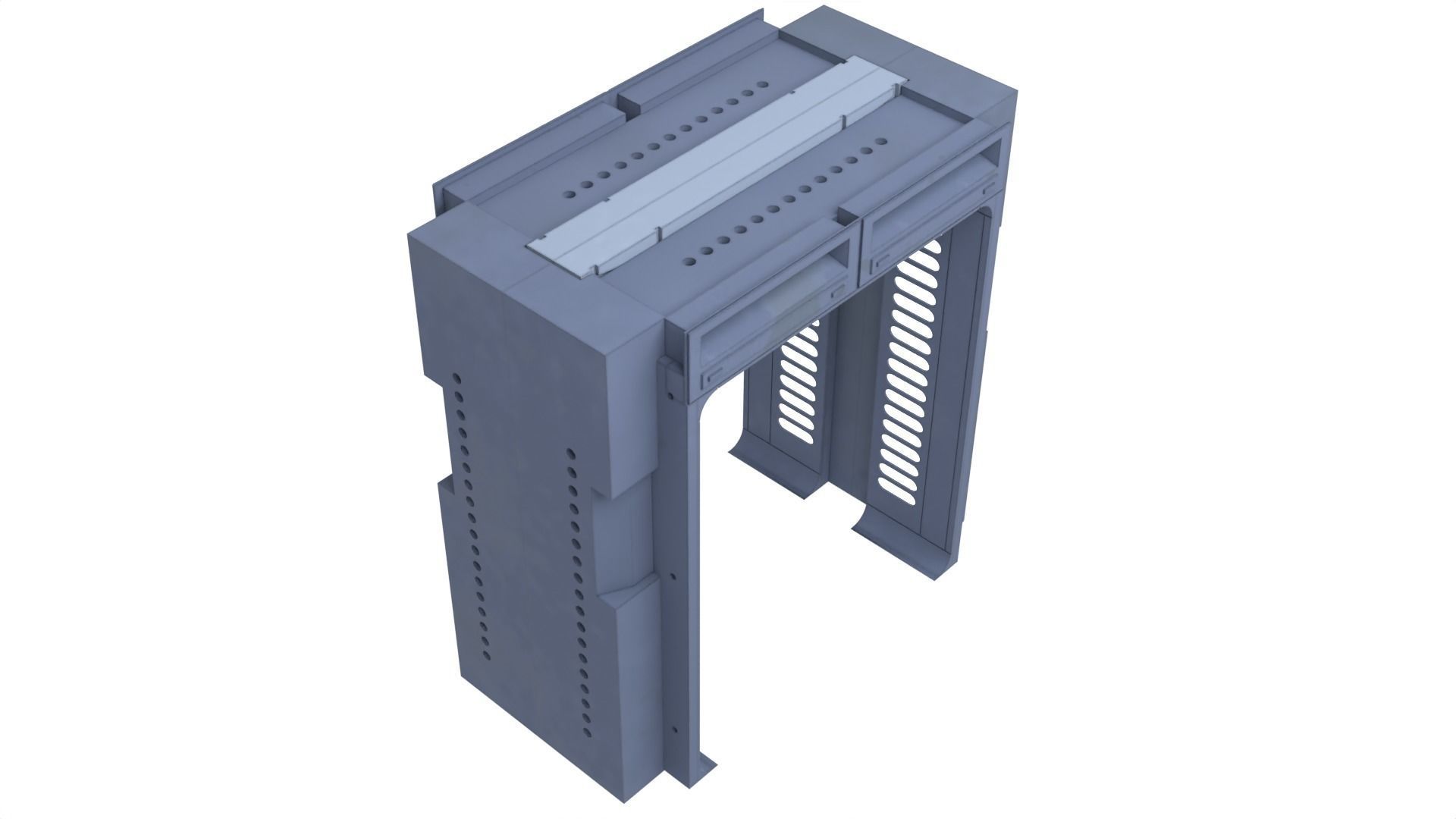 Death Star Hallway Door 1-18 scale Kenner Hasbro 3D print model_24