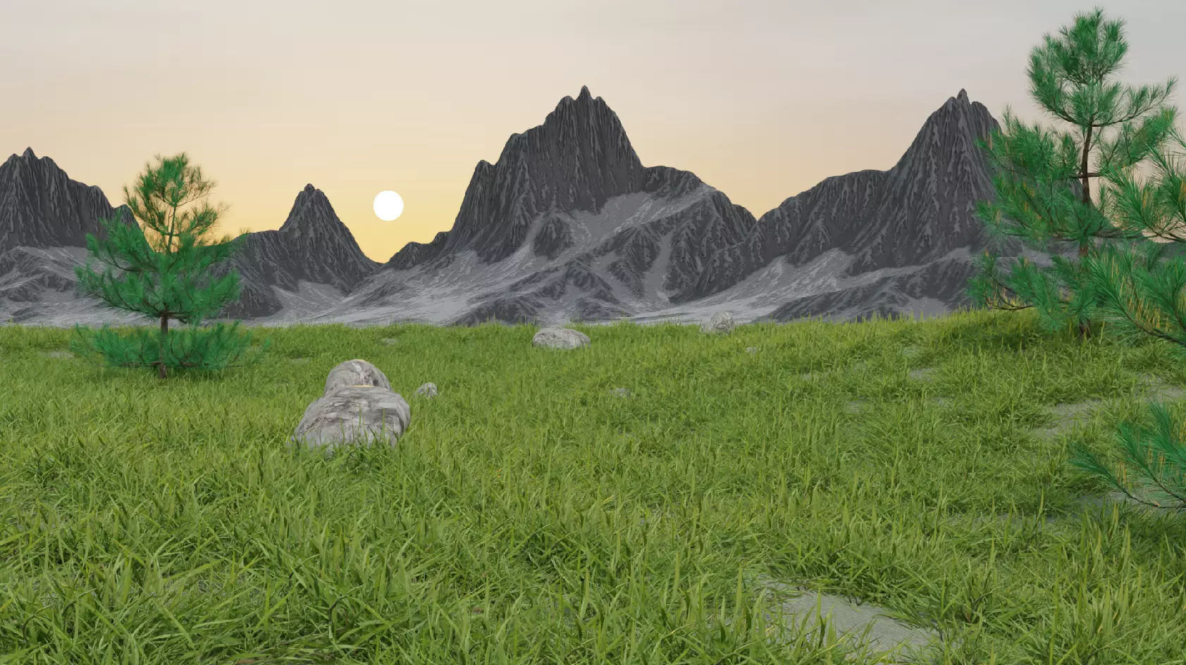 Landscape 3D model