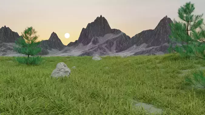 Landscape 3D model