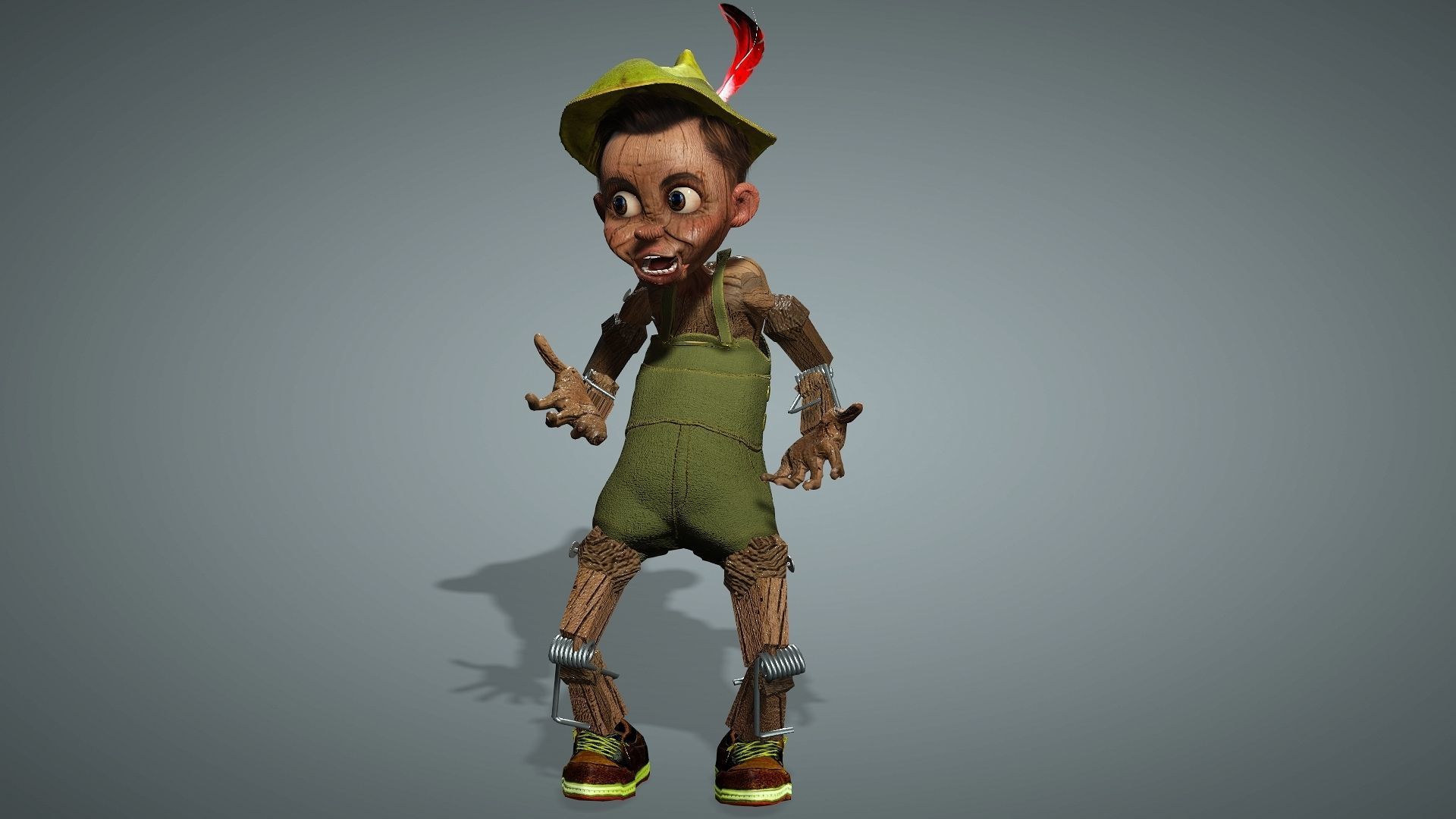 WOODEN BOY  3D model_5