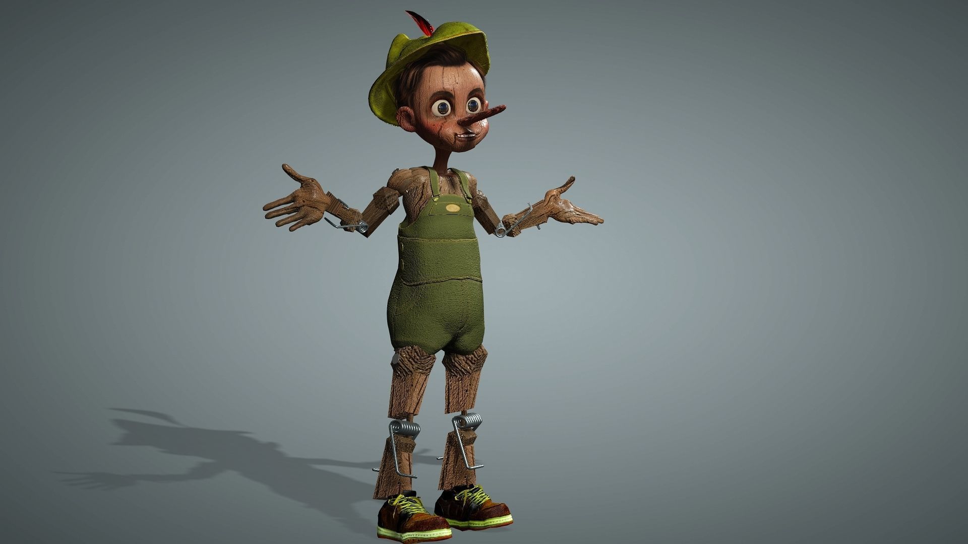 WOODEN BOY  3D model_6