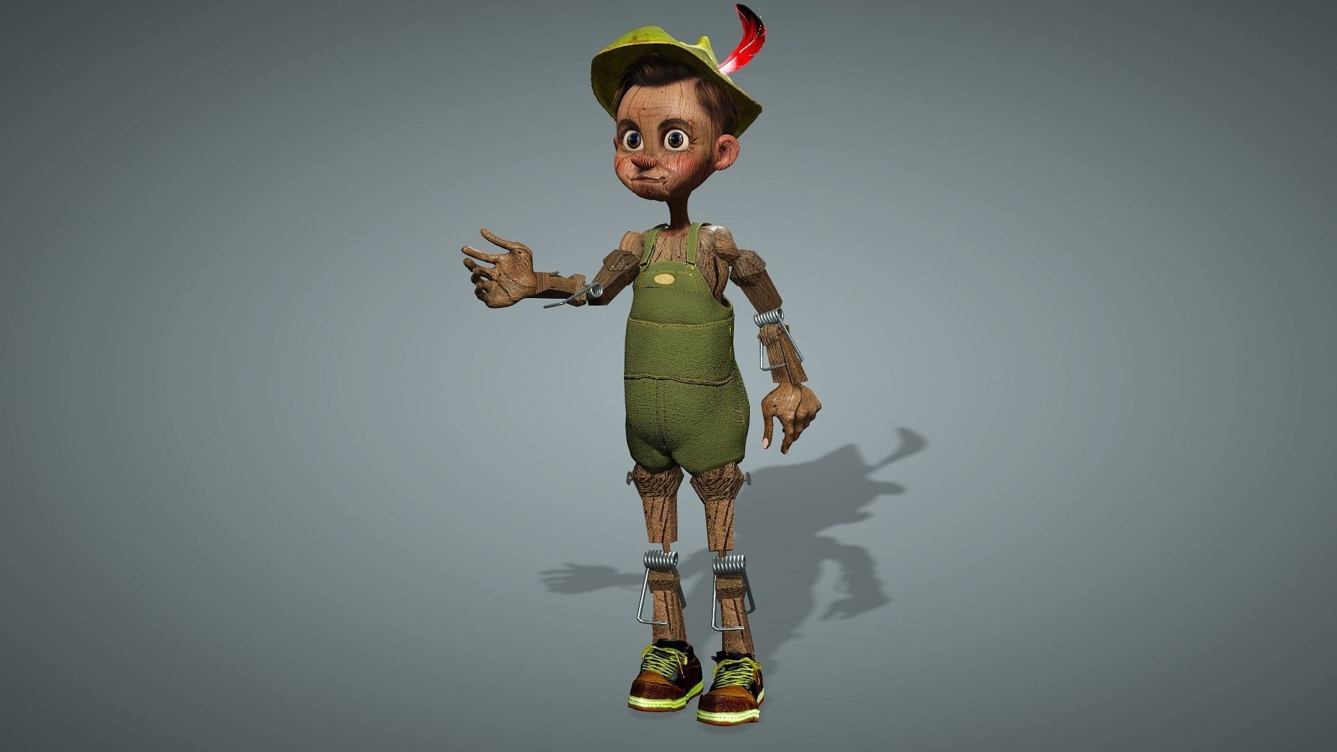 WOODEN BOY  3D model_4