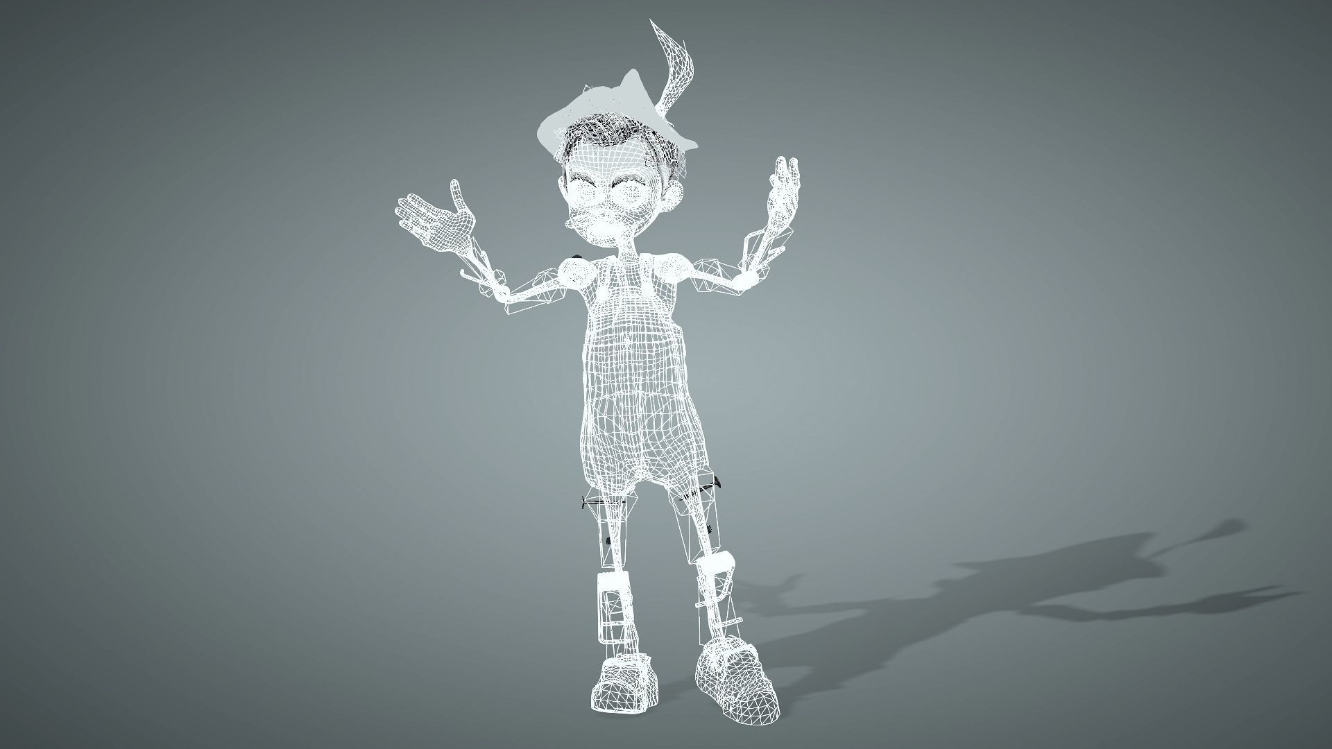 WOODEN BOY  3D model_8