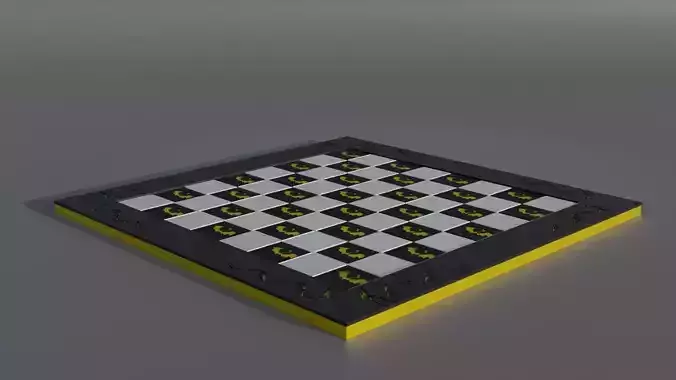 Dragon Chess Board - Dragon Pattern 3D Chess Board Stl 3D print model