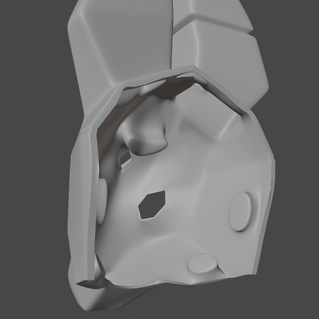 Sky children of light  Anubis Jackal mask 3D print model_2