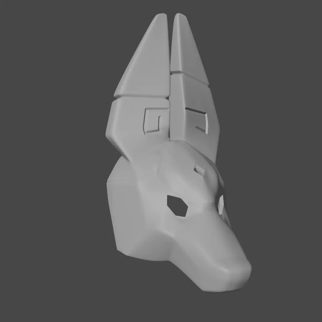 Sky children of light  Anubis Jackal mask 3D print model_0