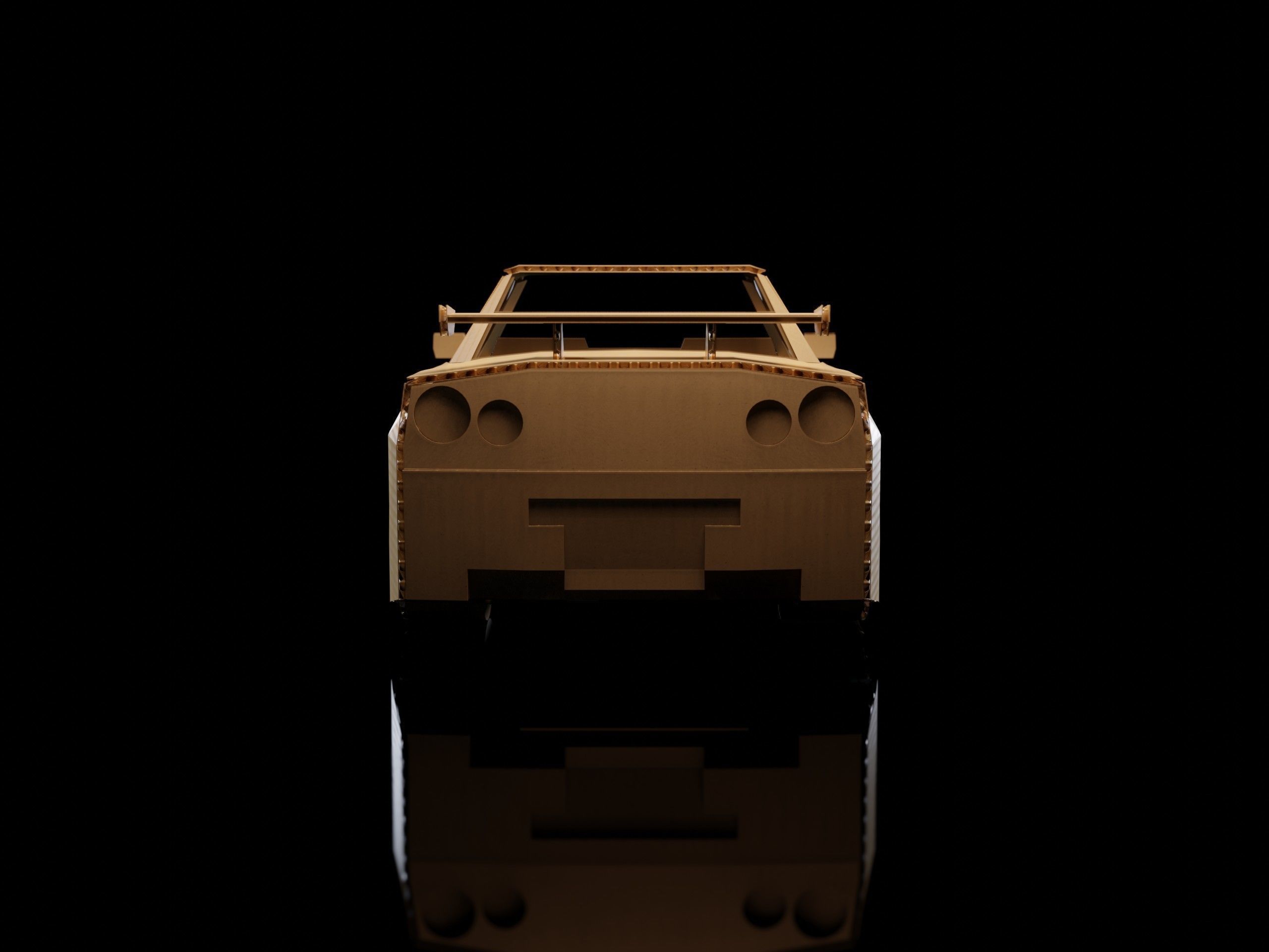 Nissan GTR Skyline R34 cardboard car 3D model_5