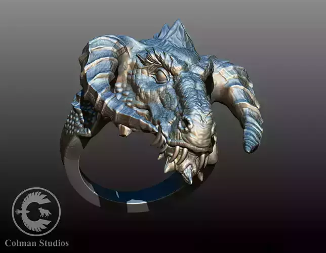 Black dragon ring