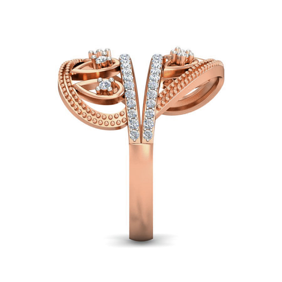 Women Ring Earrings Pendant set 3dm stl 3mf glb render details 3D print model_38