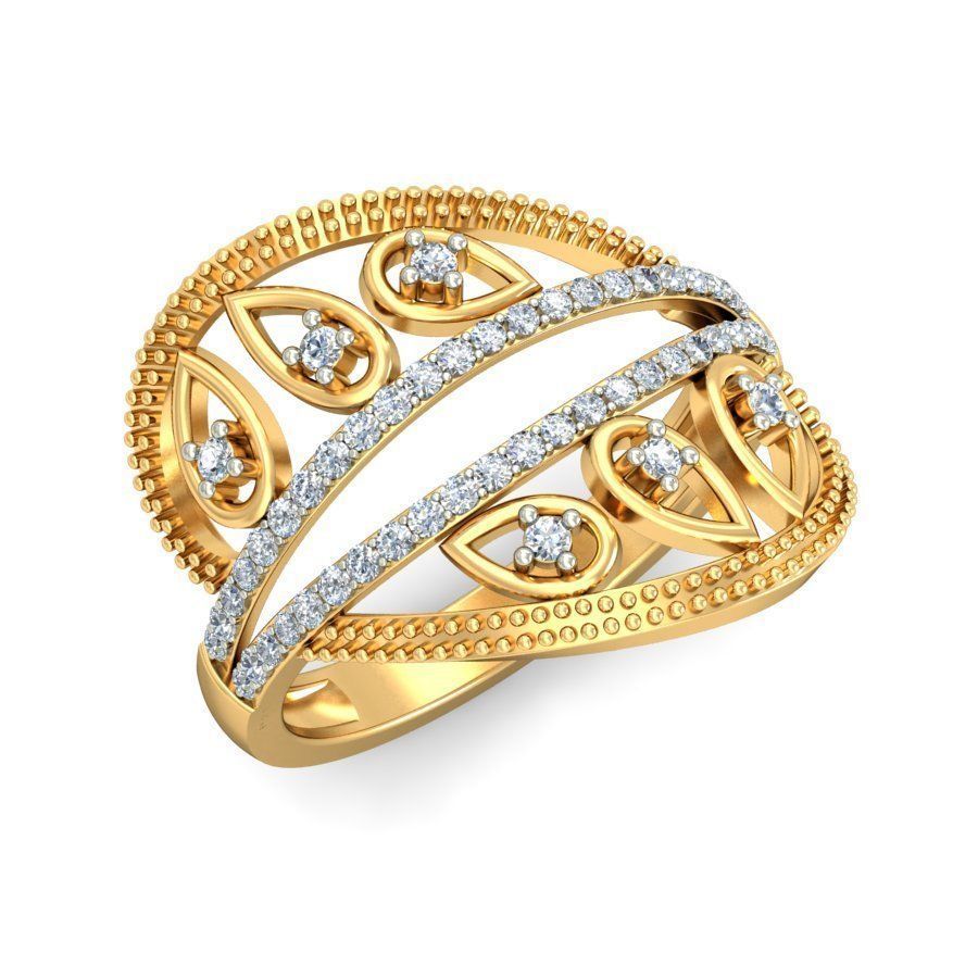 Women Ring Earrings Pendant set 3dm stl 3mf glb render details 3D print model_31