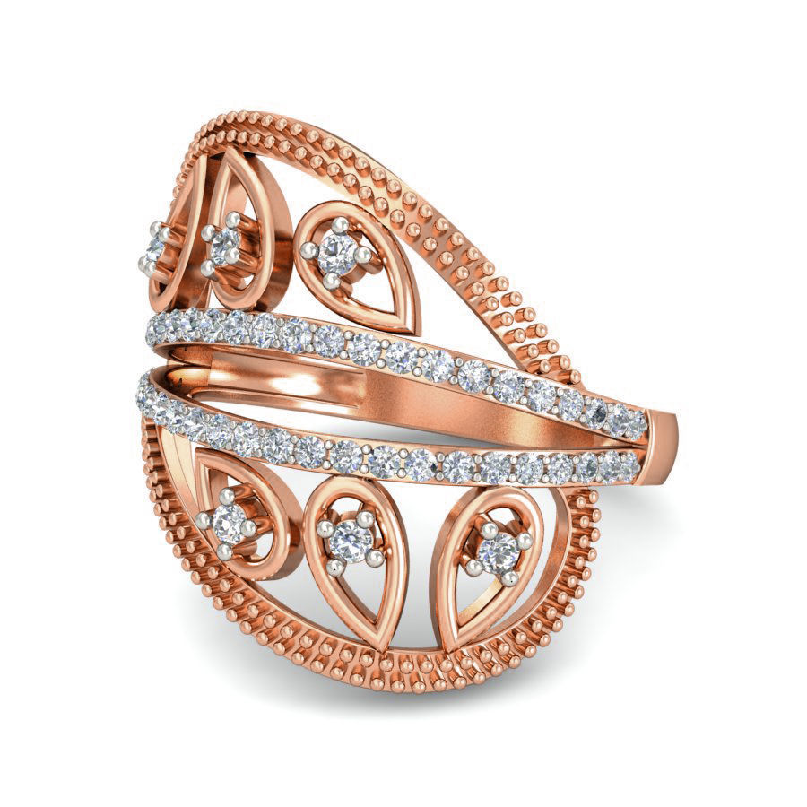 Women Ring Earrings Pendant set 3dm stl 3mf glb render details 3D print model_43