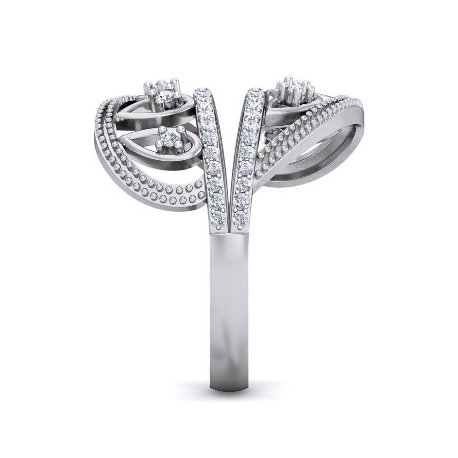 Women Ring Earrings Pendant set 3dm stl 3mf glb render details 3D print model_36