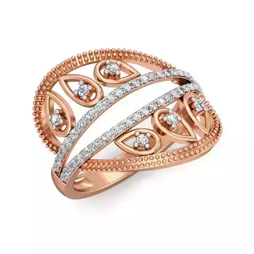 Women Ring Earrings Pendant set 3dm stl 3mf glb render details