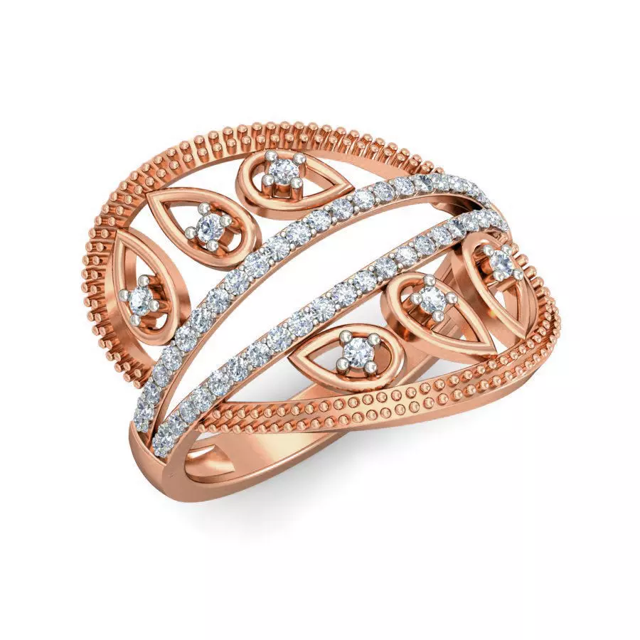 Women Ring Earrings Pendant set 3dm stl 3mf glb render details 3D print model_0