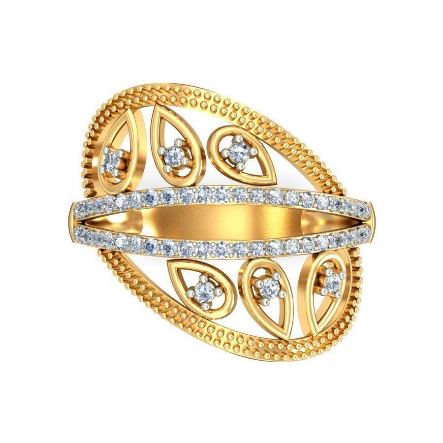 Women Ring Earrings Pendant set 3dm stl 3mf glb render details 3D print model_39