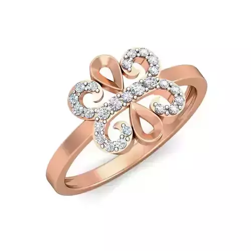 Women Ring Earrings Pendant set 3dm stl 3mf glb render details