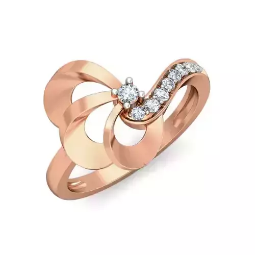 Women Ring Earrings Pendant set 3dm stl 3mf glb render details