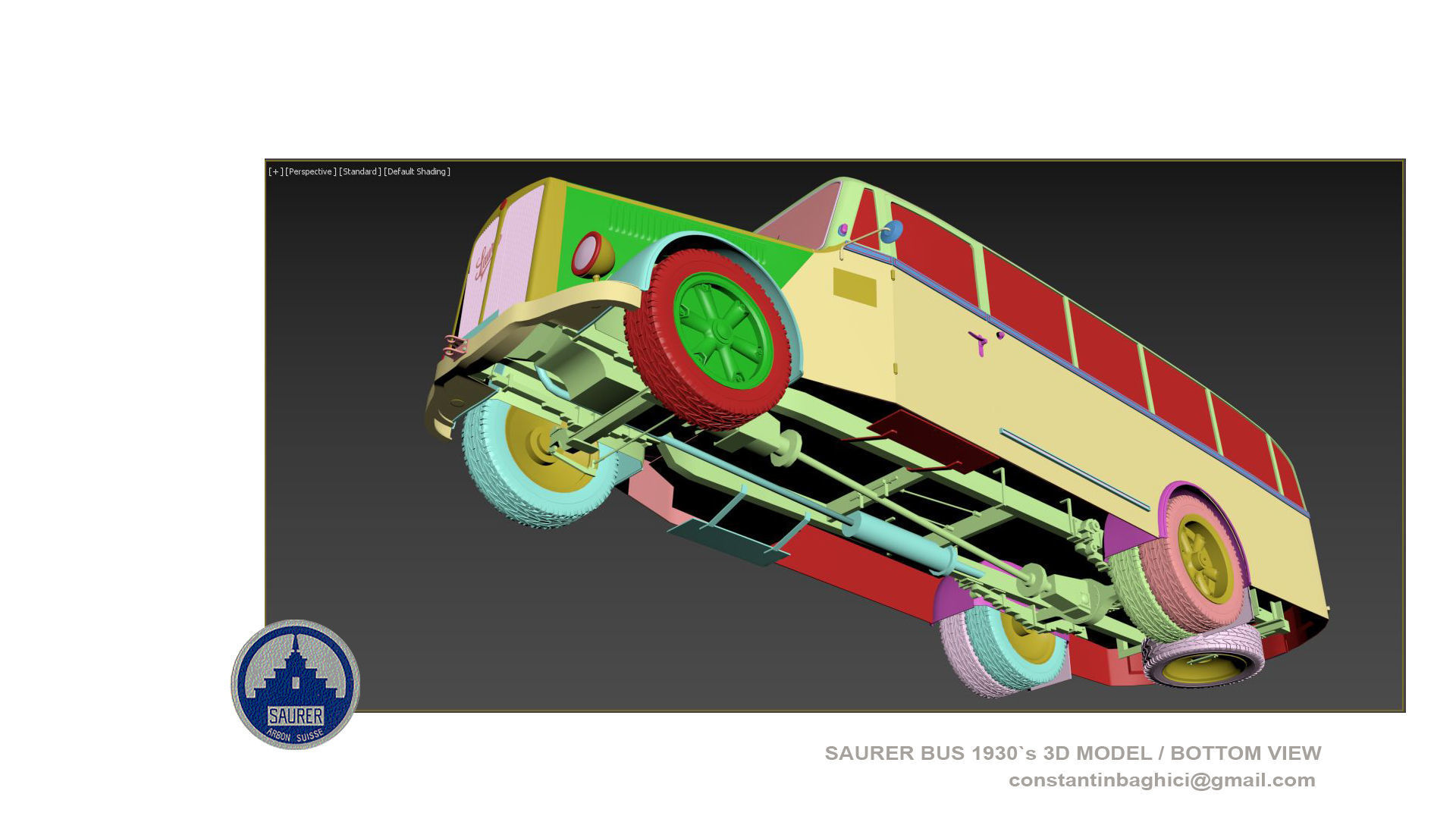 Saurer Autobus 1930s 3D model_14