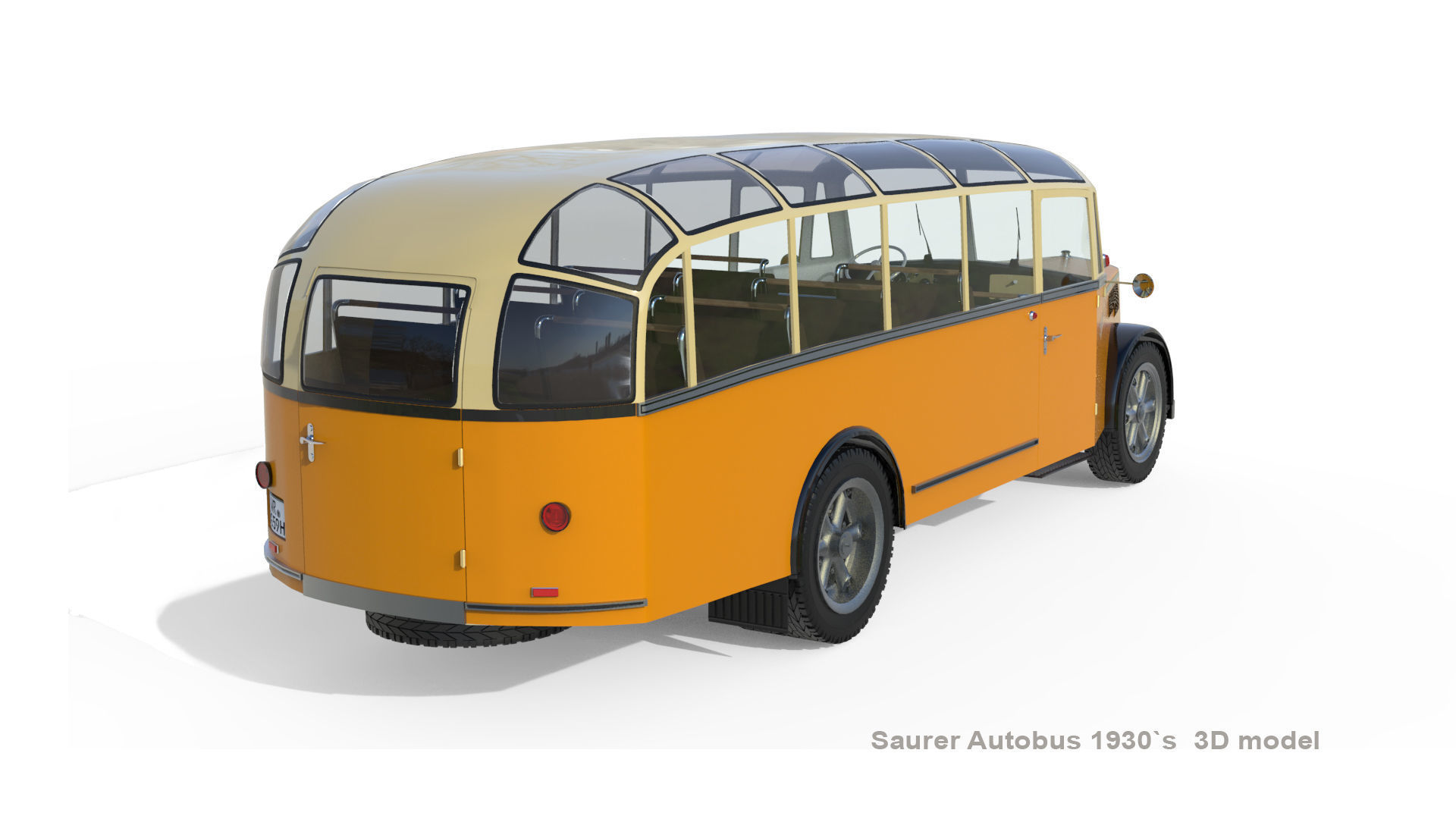 Saurer Autobus 1930s 3D model_10