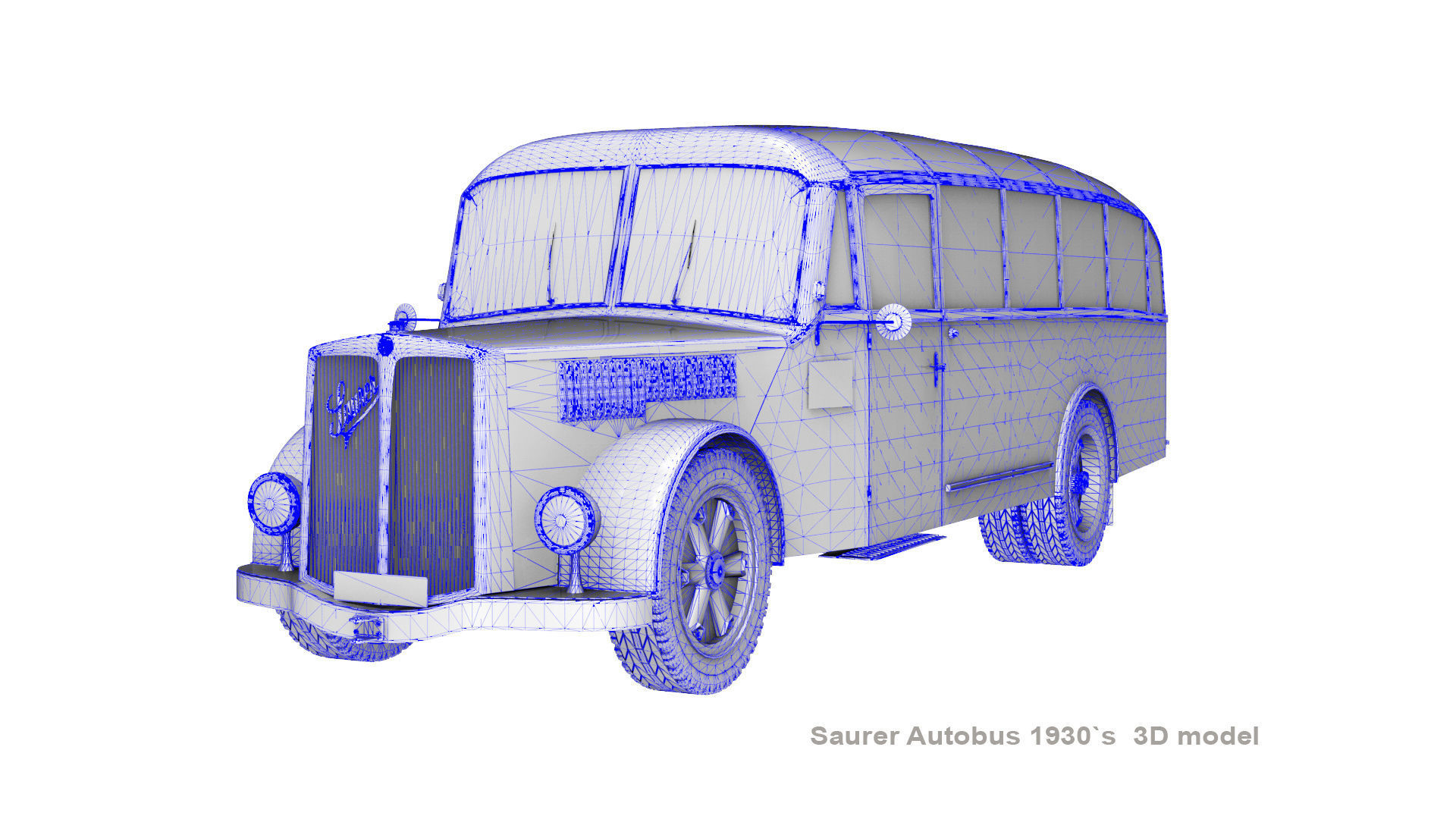 Saurer Autobus 1930s 3D model_16