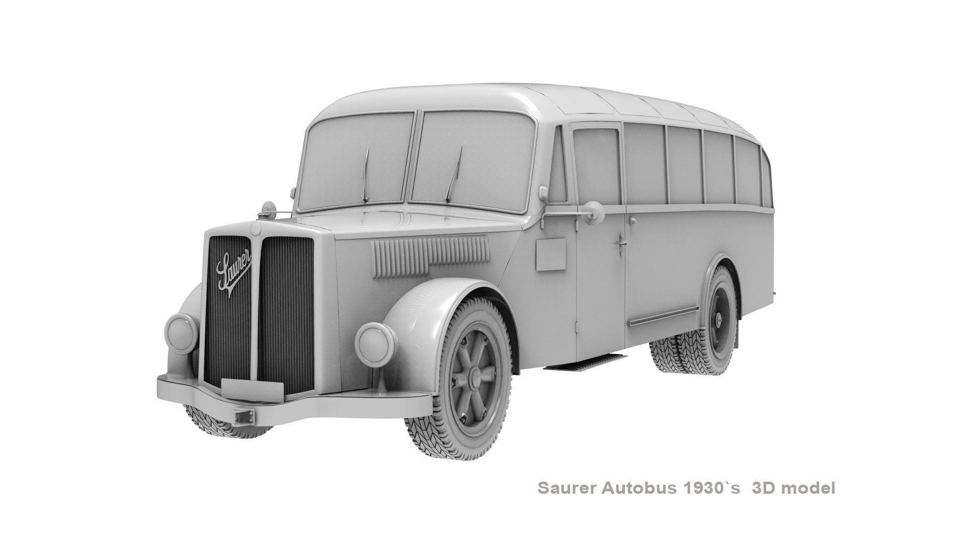 Saurer Autobus 1930s 3D model_15
