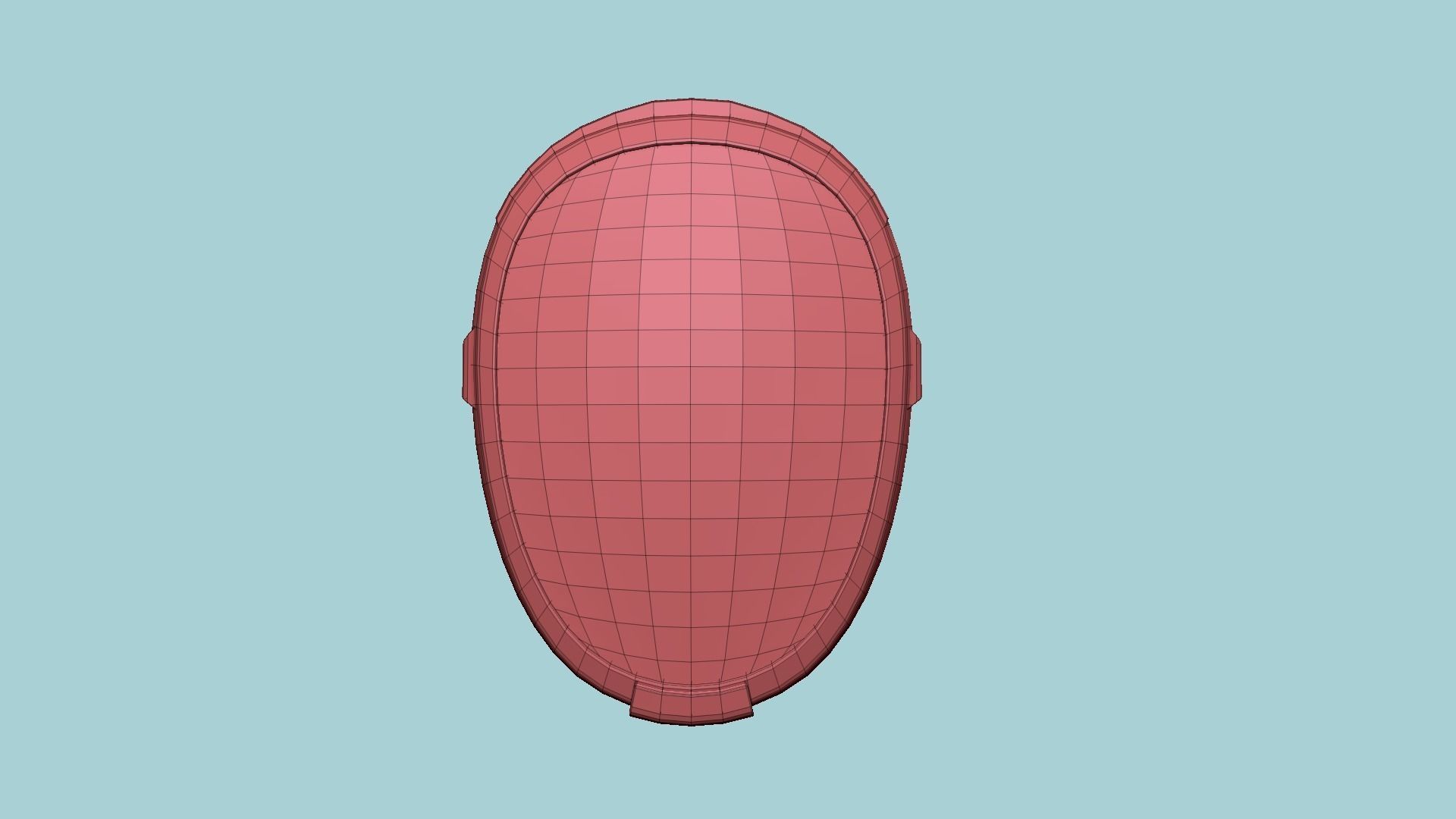 LED Screen Mask - A03 Heart - Character Design Low-poly 3D model_16