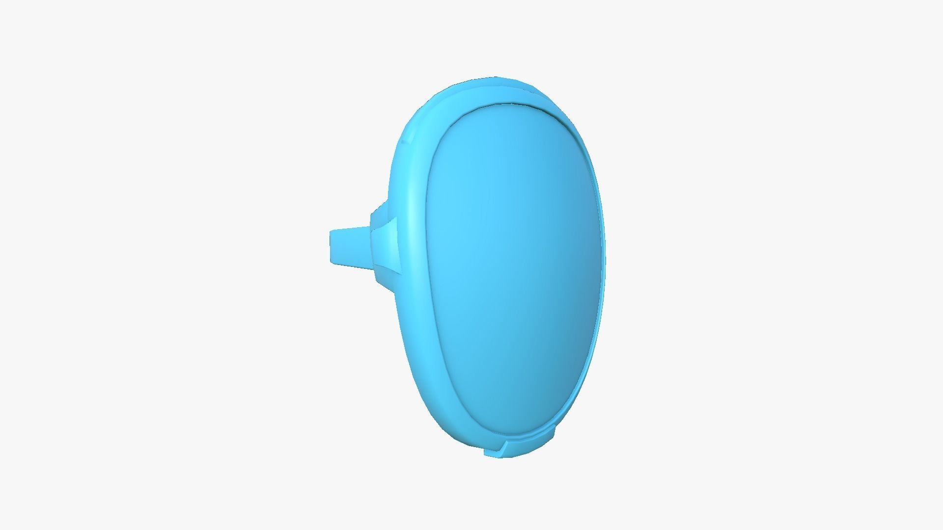 LED Screen Mask - A03 Heart - Character Design Low-poly 3D model_6