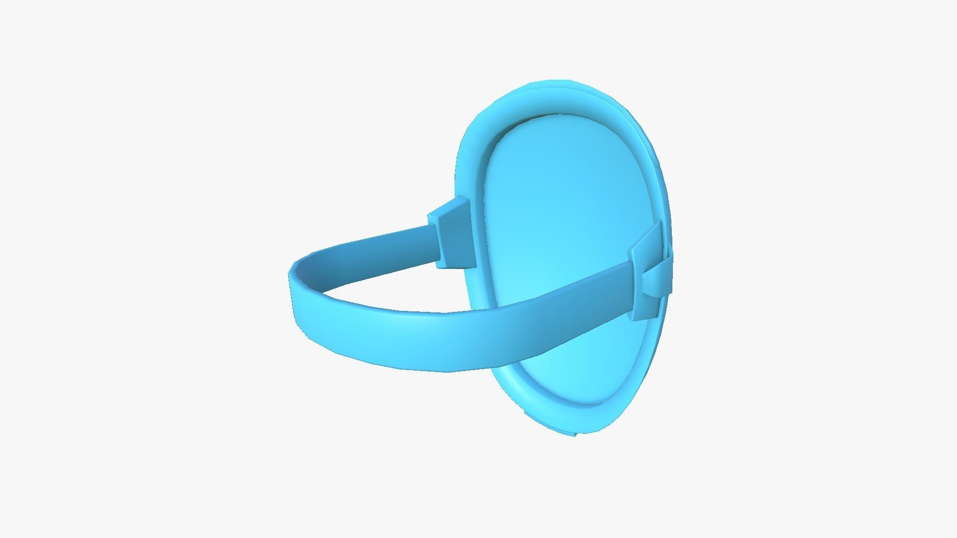 LED Screen Mask - A03 Heart - Character Design Low-poly 3D model_8