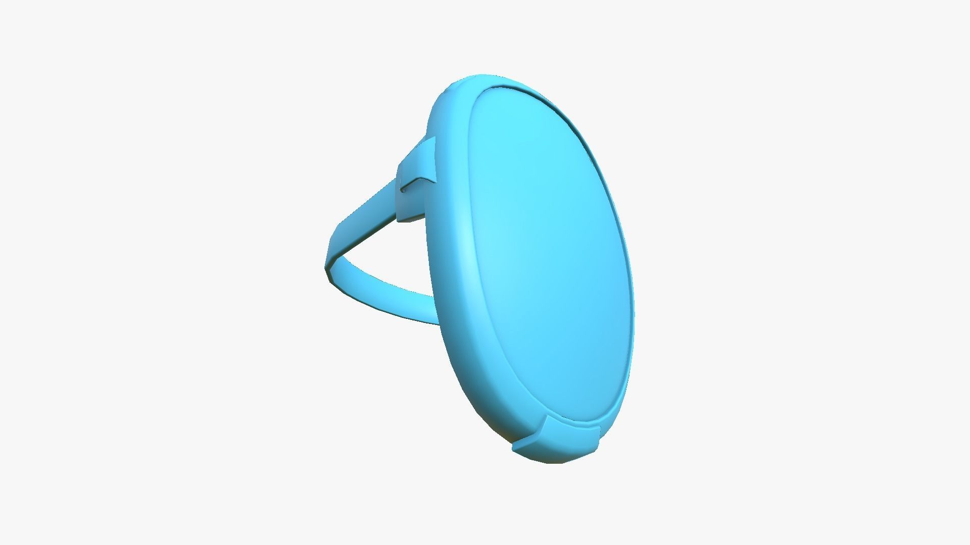 LED Screen Mask - A03 Heart - Character Design Low-poly 3D model_11