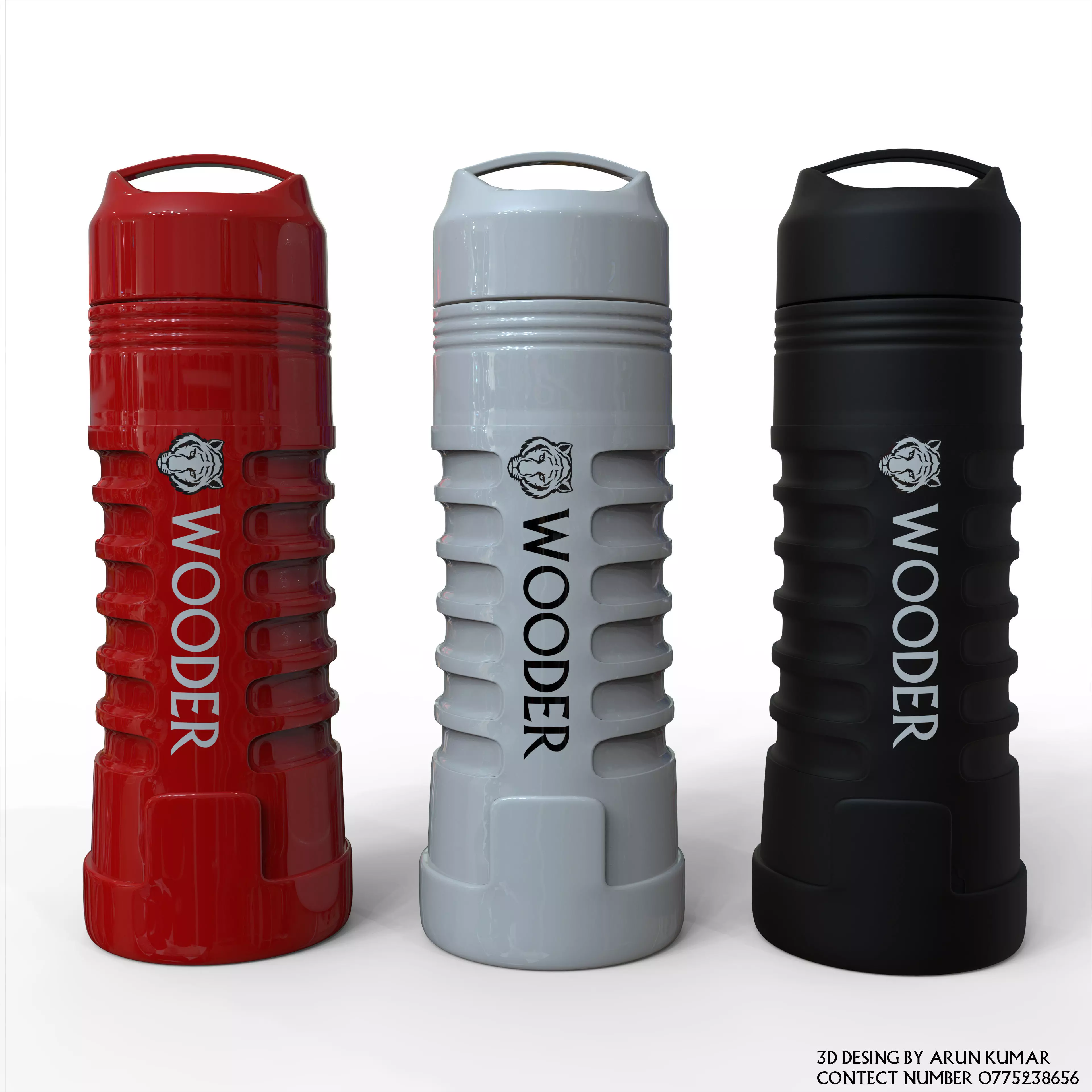 water  bottel Free 3D model_0