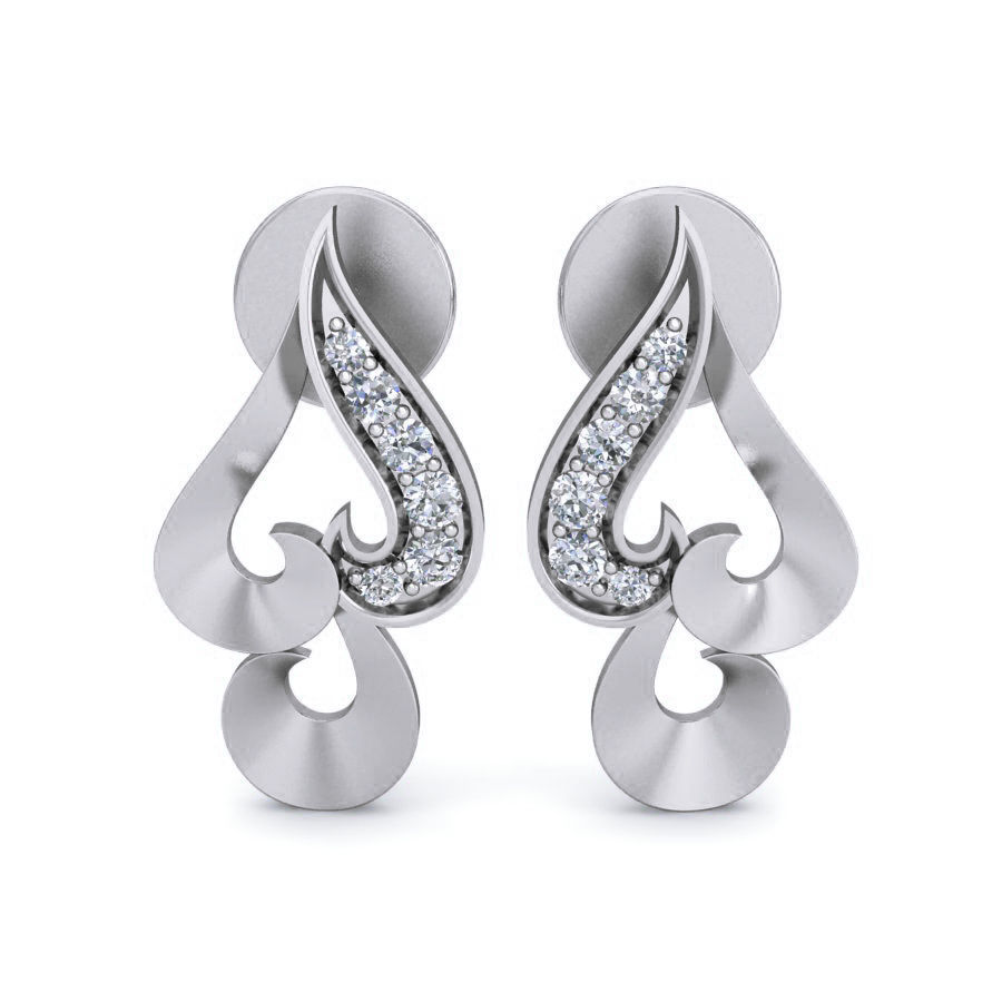 Women Ring Earrings Pendant set 3dm stl 3mf glb render details 3D print model_4