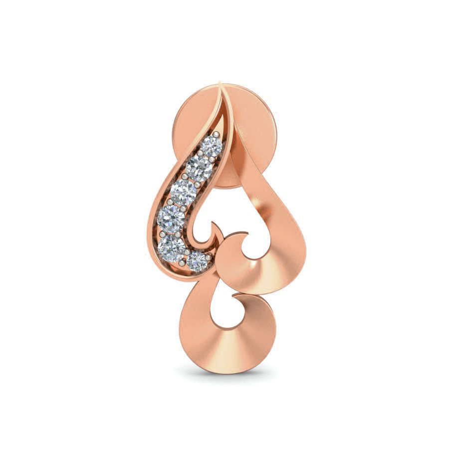 Women Ring Earrings Pendant set 3dm stl 3mf glb render details 3D print model_2