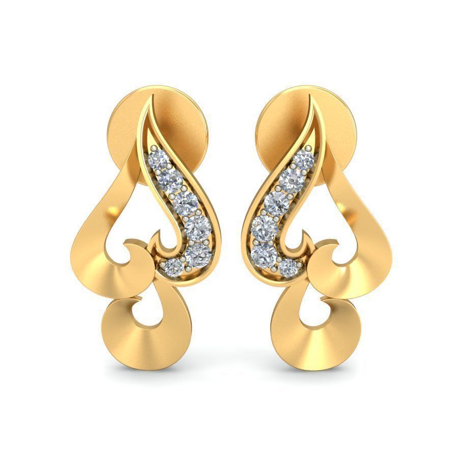 Women Ring Earrings Pendant set 3dm stl 3mf glb render details 3D print model_3