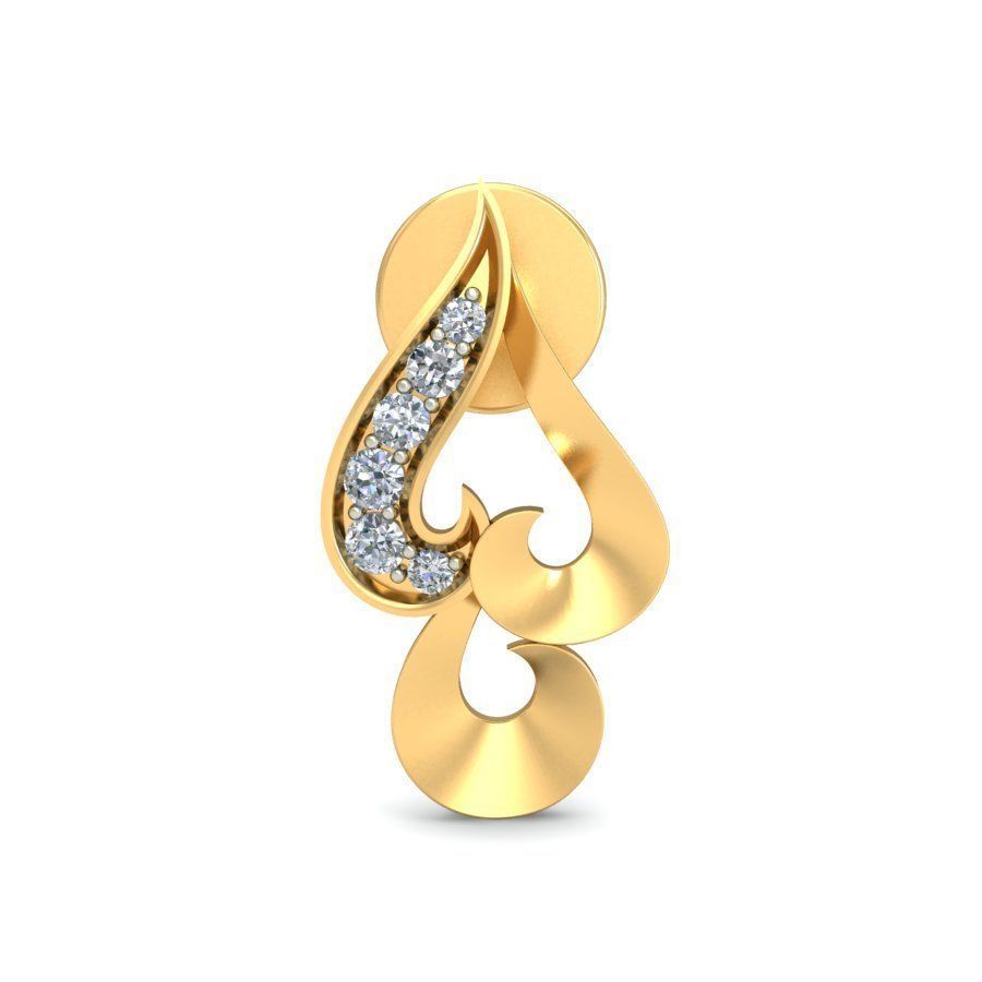 Women Ring Earrings Pendant set 3dm stl 3mf glb render details 3D print model_5