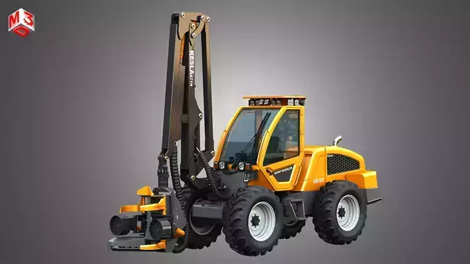 HR46X - Forestry Harvester 3D model