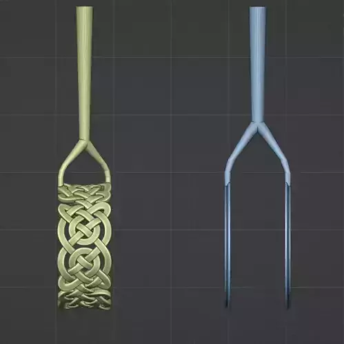 Celtic couple rings 3D print model