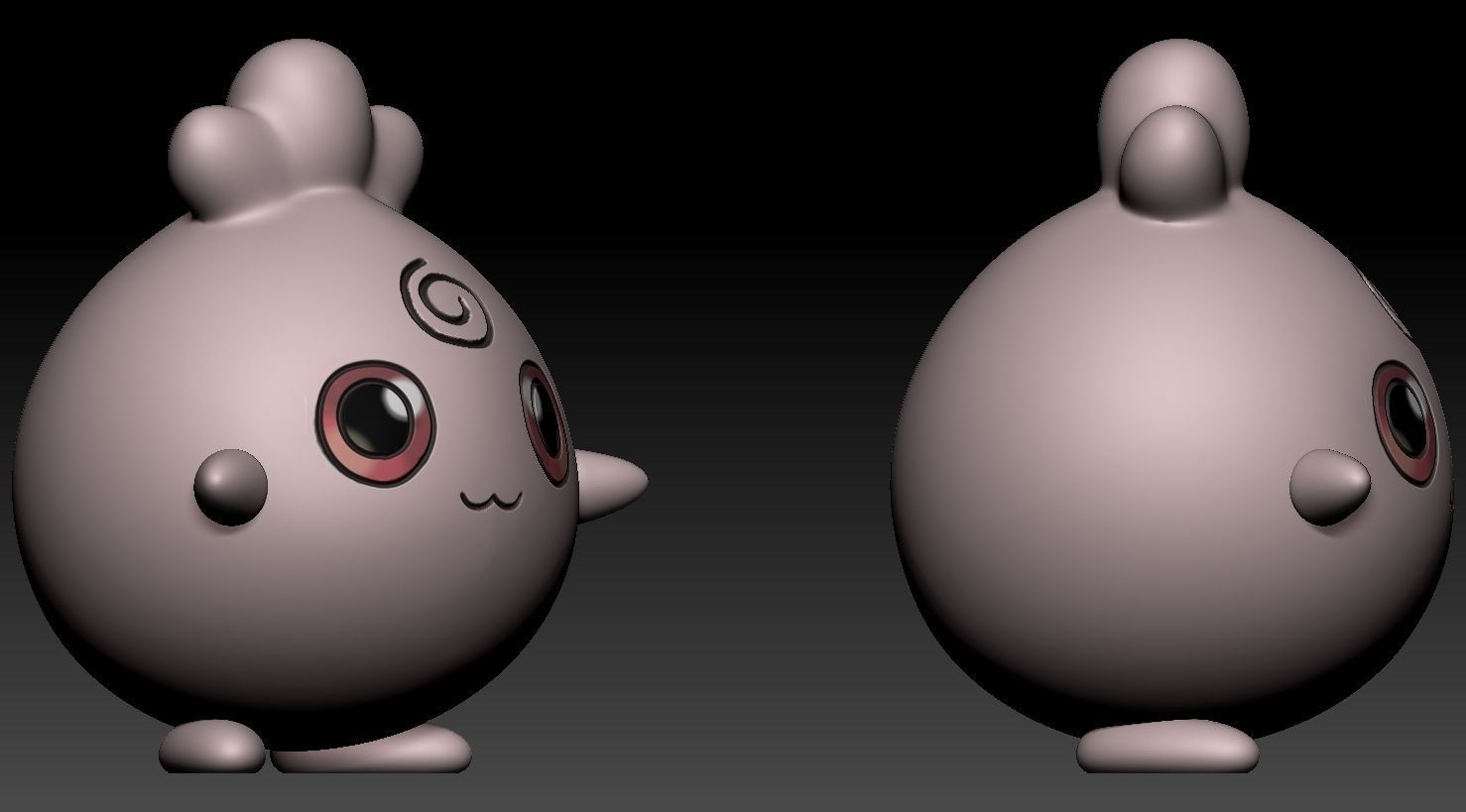 Jigglypuff Evolution Line 3D print model_2