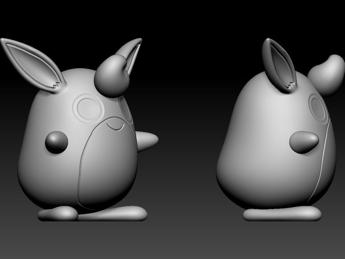 Jigglypuff Evolution Line 3D print model_11