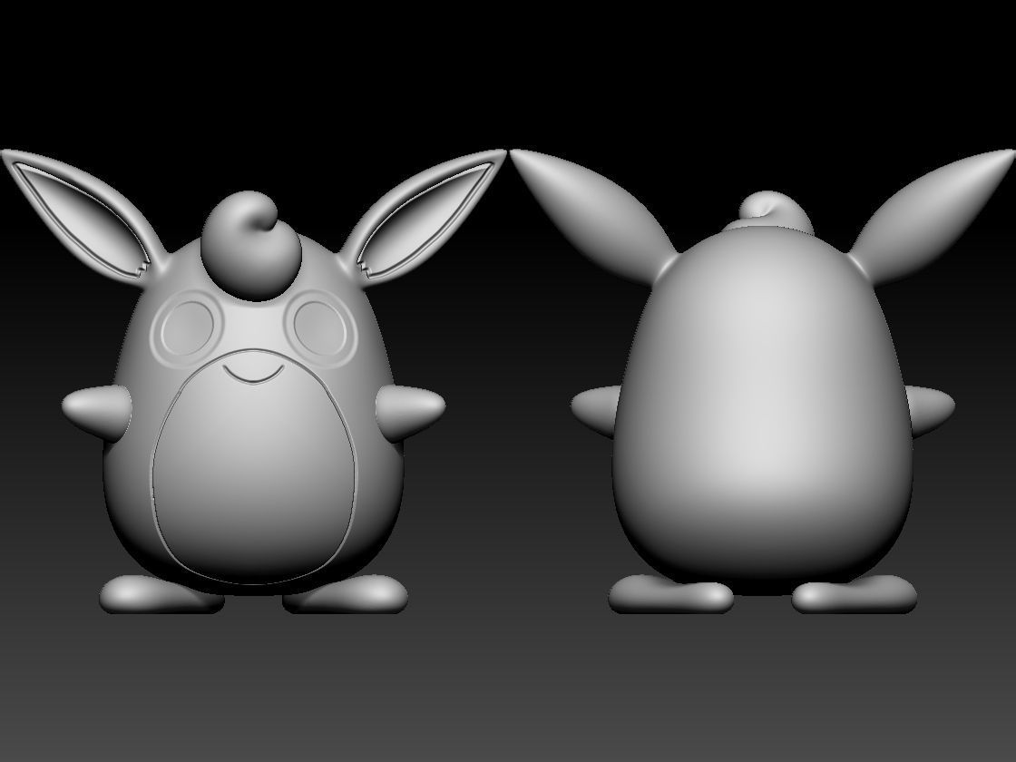 Jigglypuff Evolution Line 3D print model_6