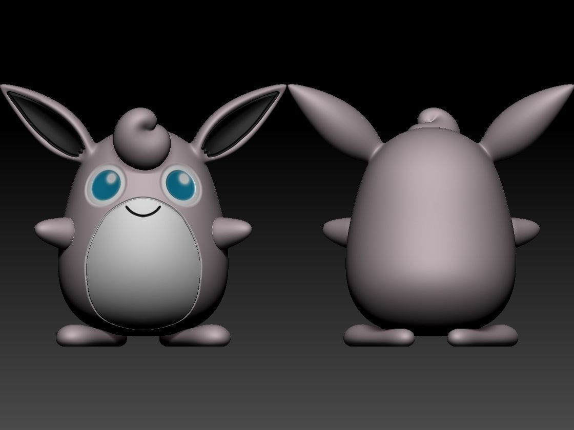 Jigglypuff Evolution Line 3D print model_3