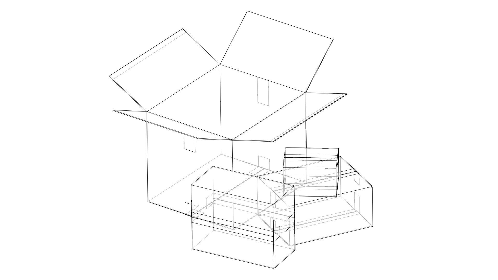 Cardboard Boxes free VR / AR / low-poly 3D model | CGTrader