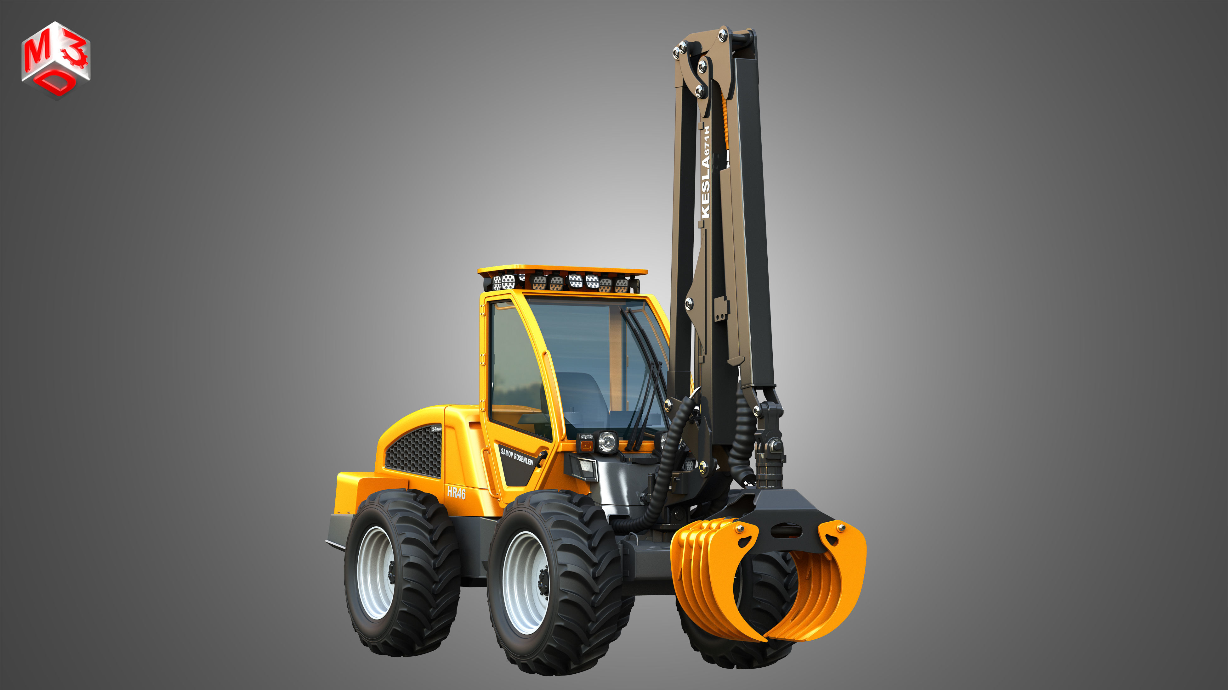 HR46X - Log Loader 3D model_16